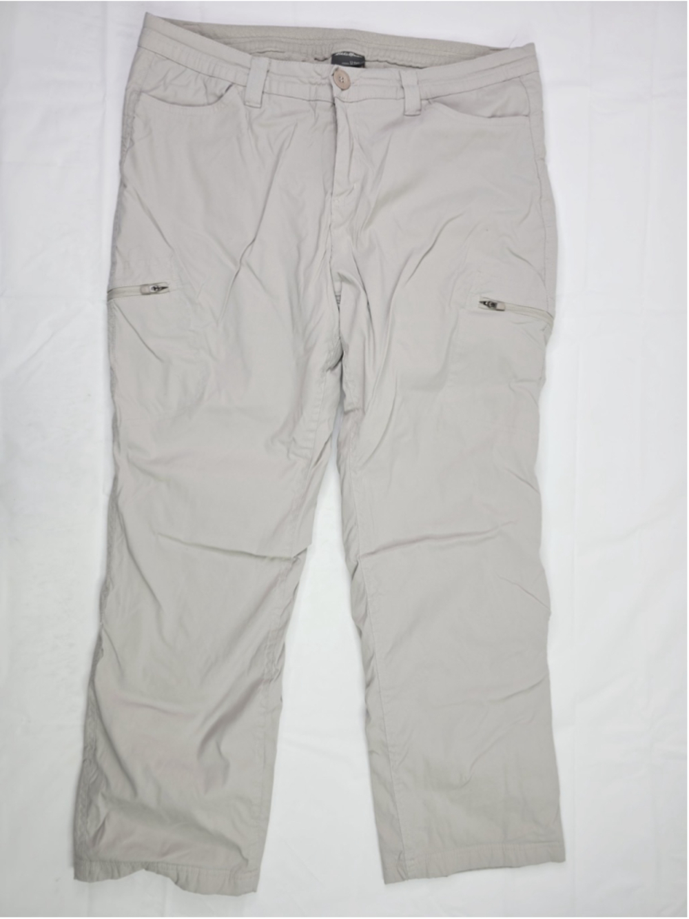 Eddie Bauer Micro Fleece Lined Rainier Pumice Hiking Pants Women’s Size 12 Short